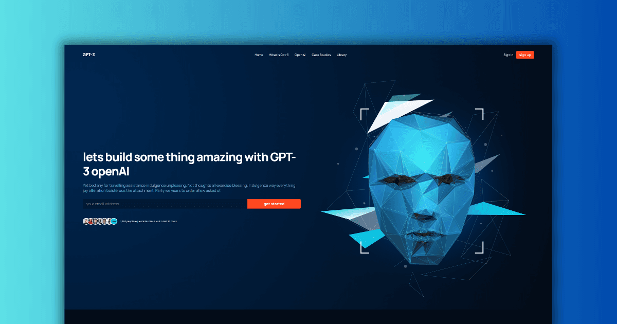 GPT-3 Landing Page