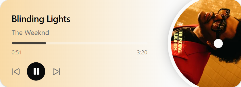 Animated Spotify Music Player